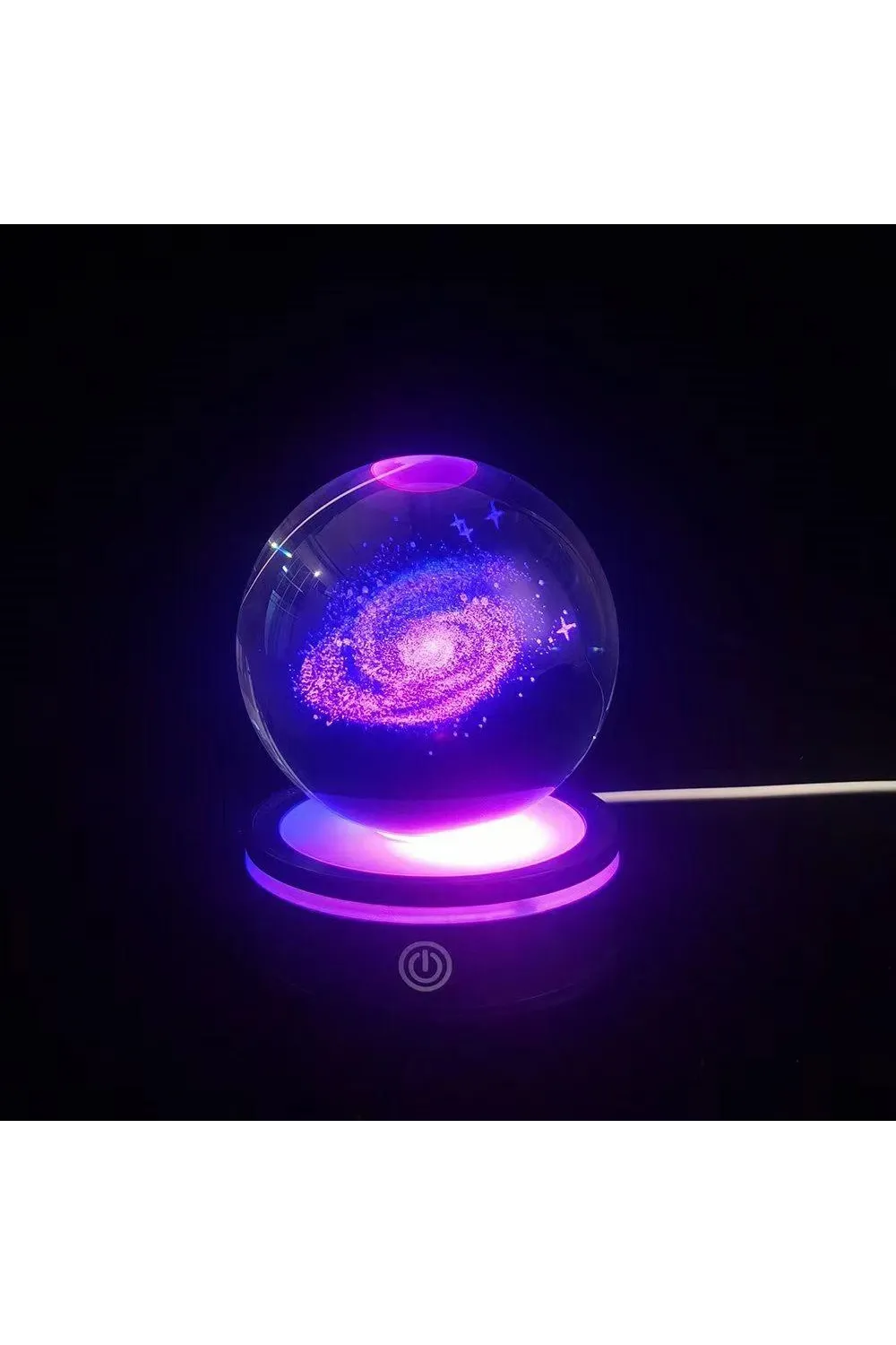 Dönen Gezegen Cam Küre RGB