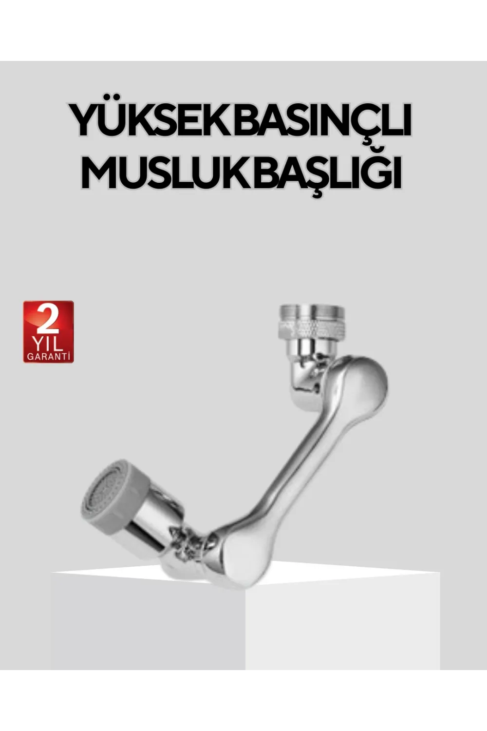 Döner Musluk Başlığı Çok Açılı Robotik Kol Su Tasarruflu