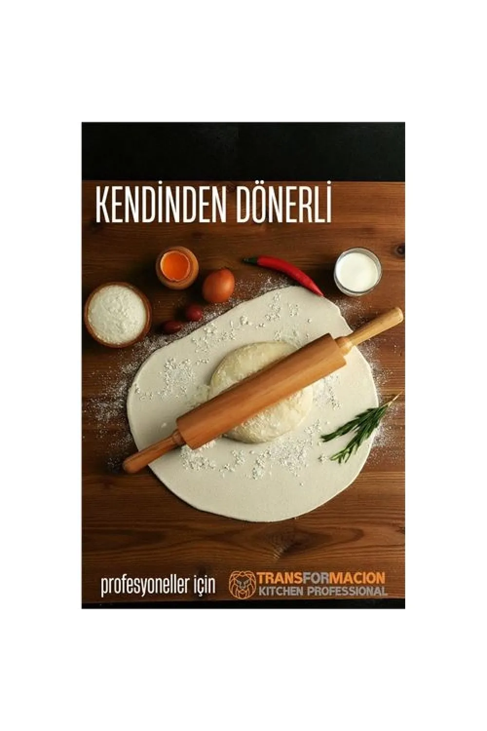 Dönerli Ahşap Merdane Hamur Açma Merdanesi - Mutfak Merdanesi 721902