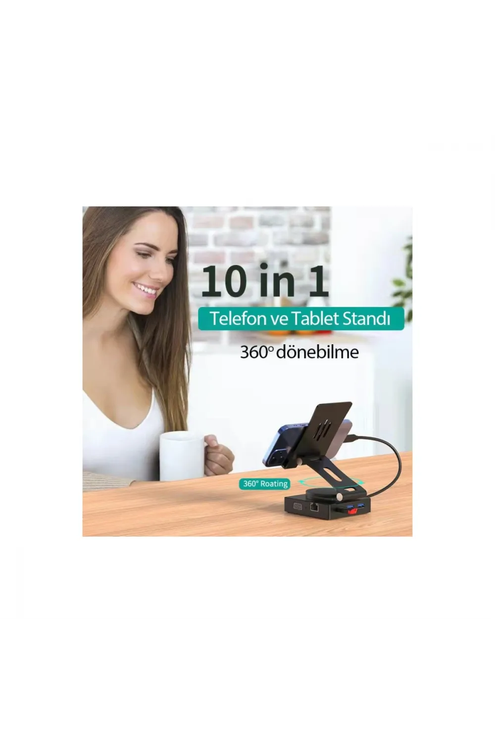 Dönüştürücü 10in1 Hub 116 - Gri