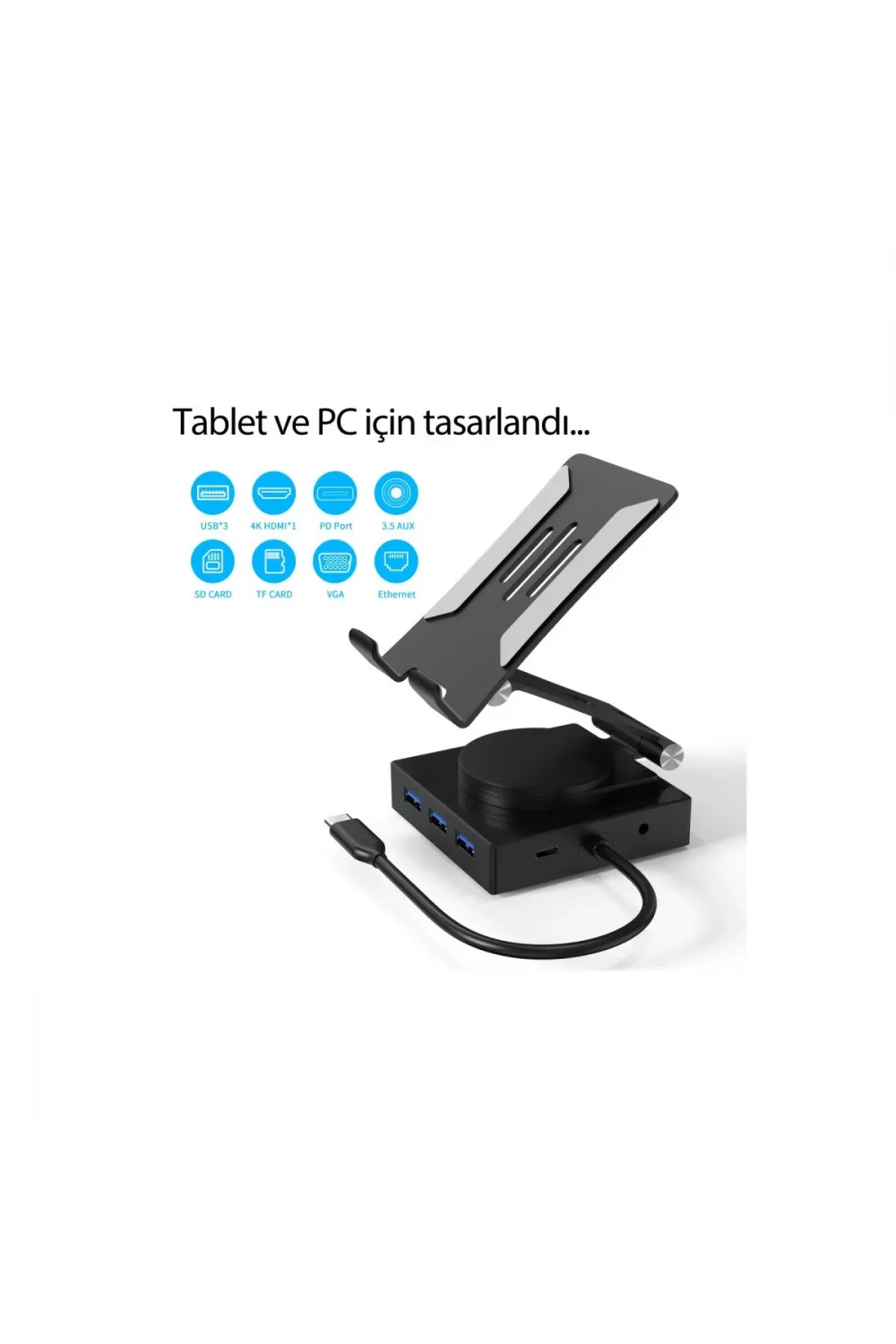Dönüştürücü 10in1 Hub 116 - Gri