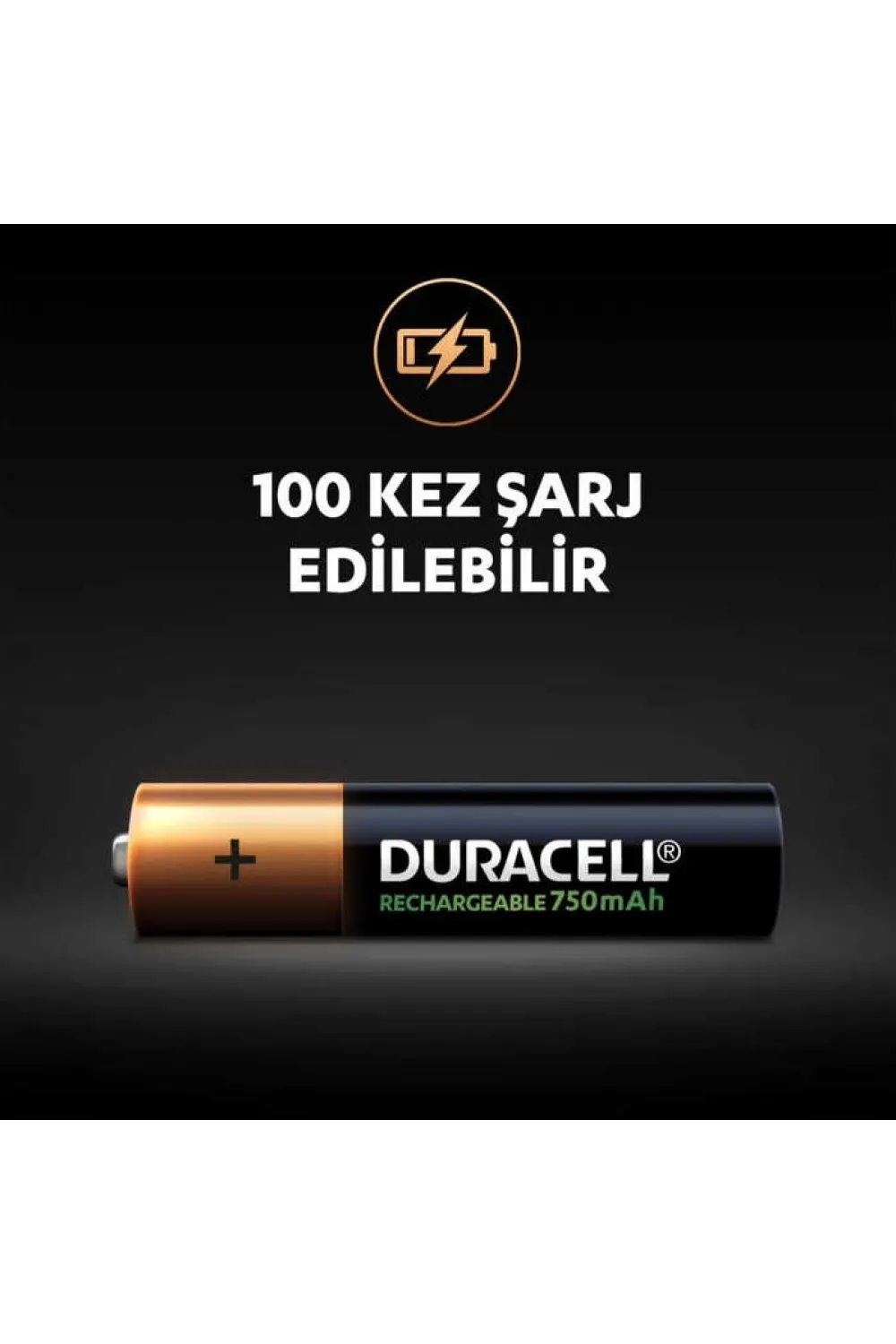 Duracell 750 Mah Şarjlı İnce Pil 2li