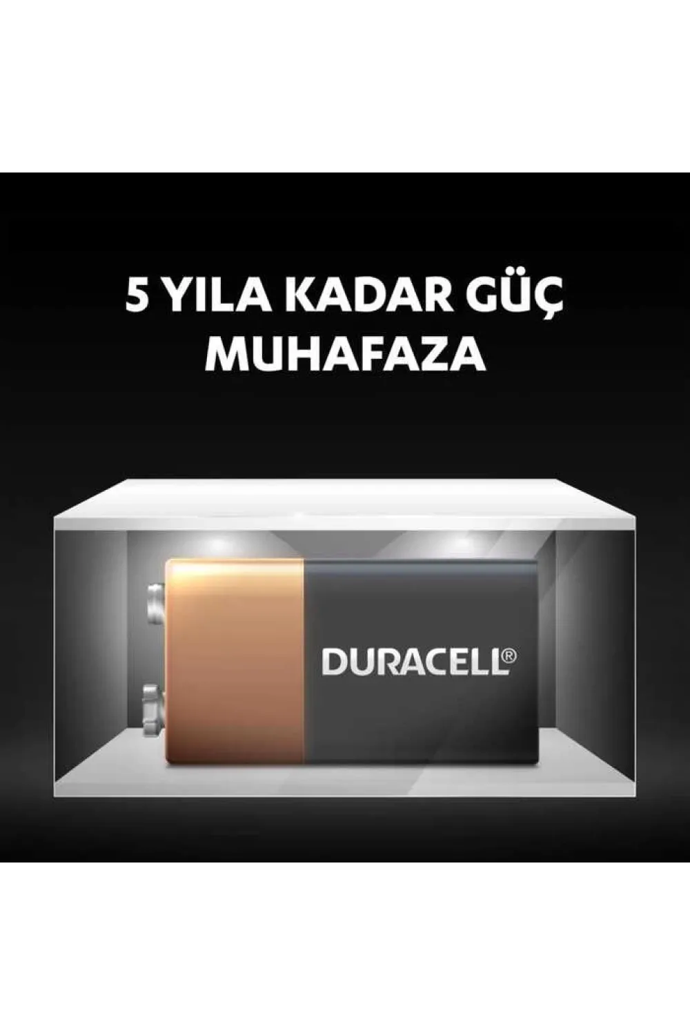Duracell 9 Volt Pil 1li