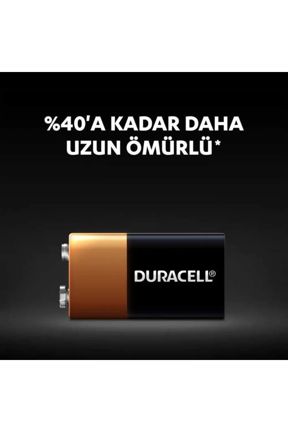 Duracell 9 Volt Pil 1li