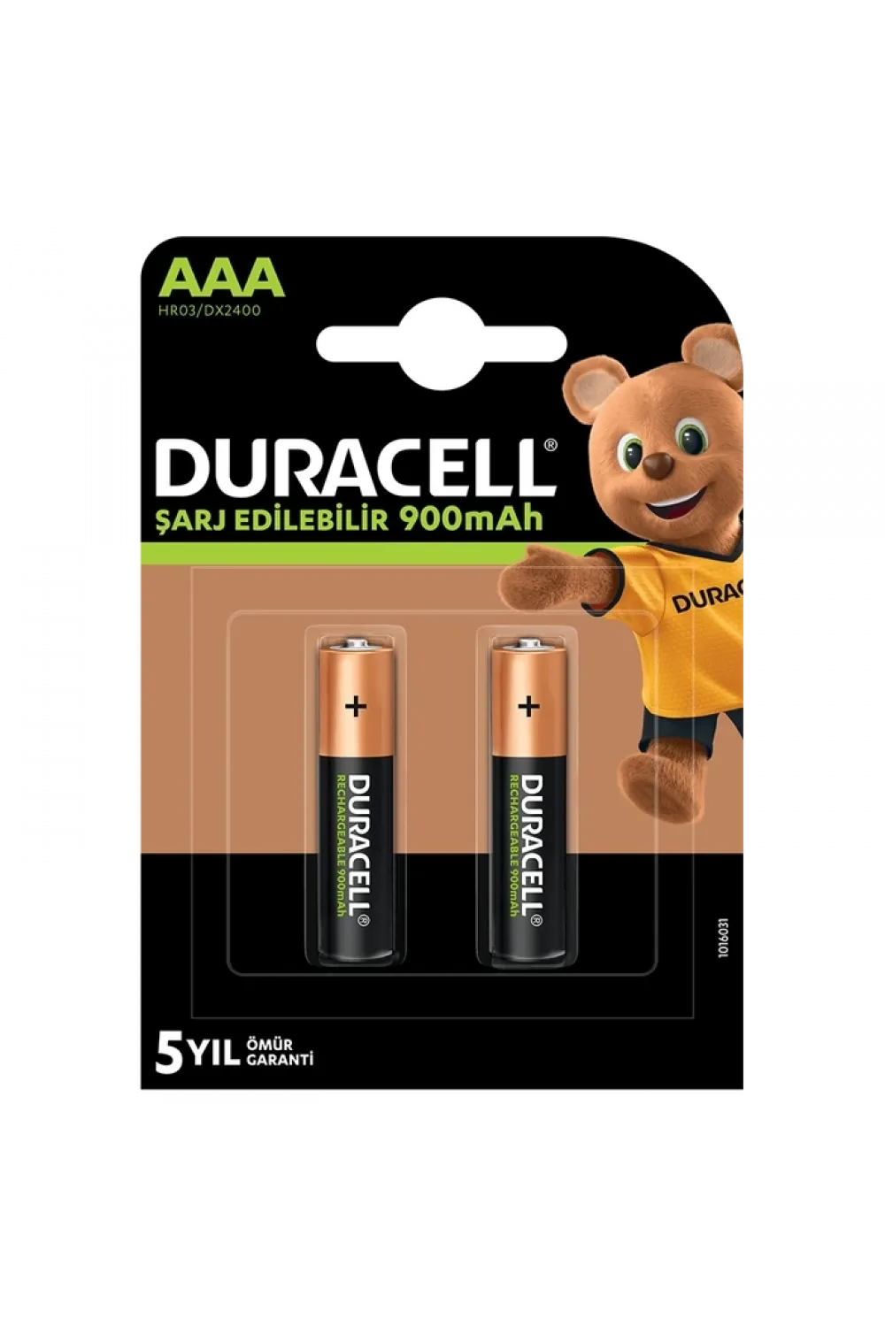 Duracell 900 Mah Şarjlı İnce Pil 2li