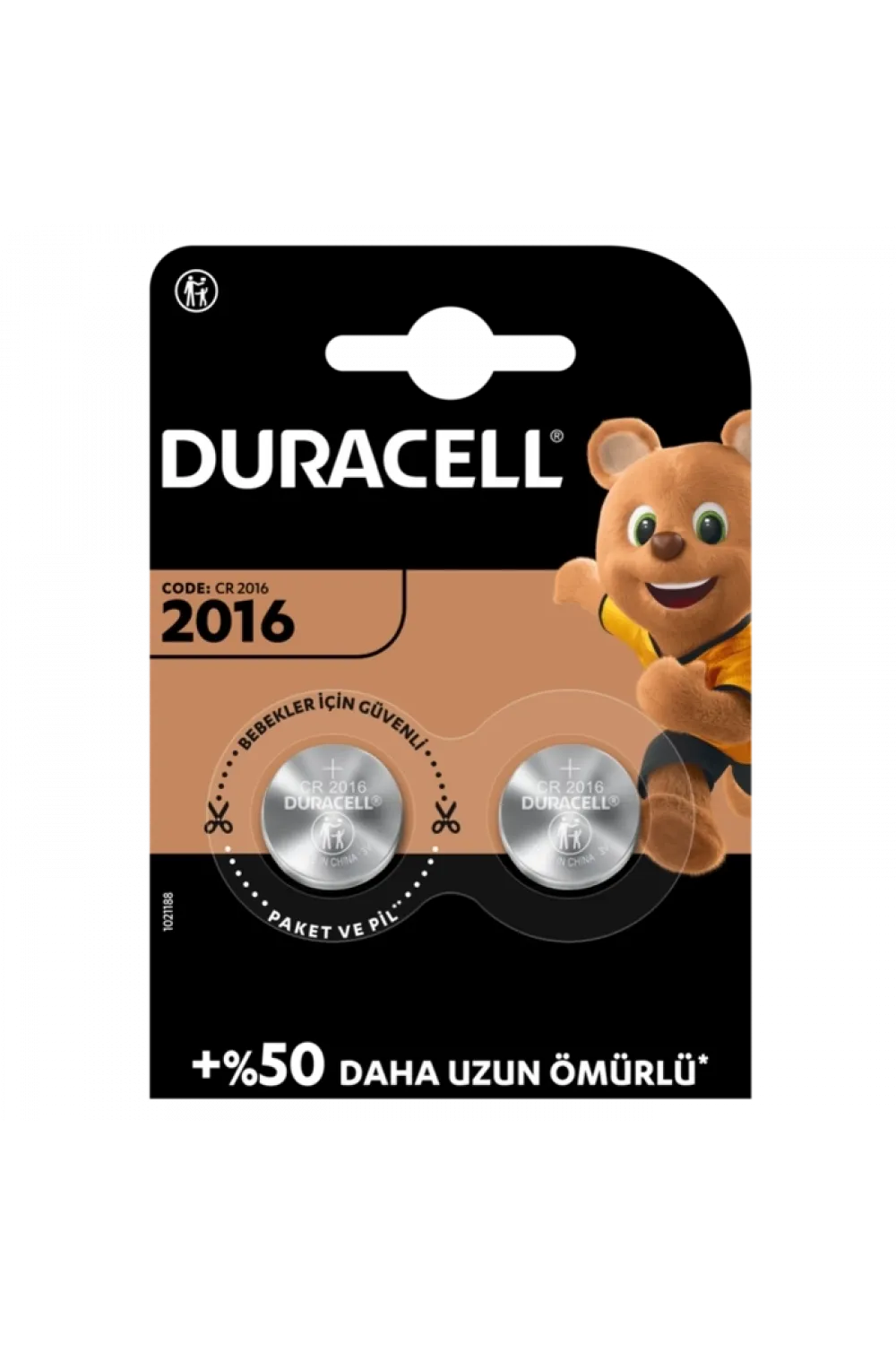 Duracell Cr2016 Lithium 3v Pil 2li