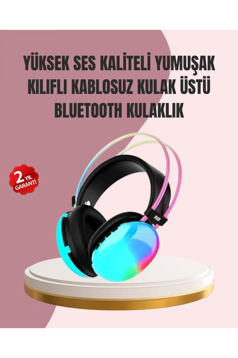 Düşük Gecikmeli Bluetooth 5.3 Gaming Kulaklık – Rgb Işıklı
