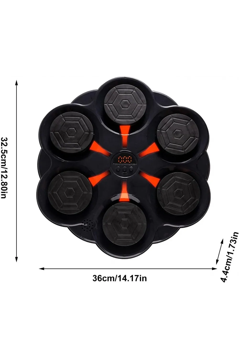 Duvar Boks Makinesi Müzikli Bluetooth Hoparlör Özellikli Led Işıklı Ritimli 9 Mod Seviye Ayarlı Box
