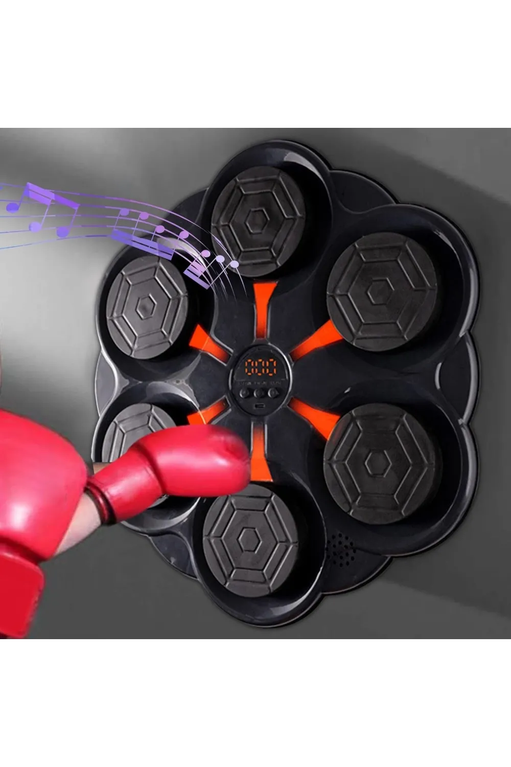 Duvar Boks Makinesi Müzikli Bluetooth Hoparlör Özellikli Led Işıklı Ritimli 9 Mod Seviye Ayarlı Box