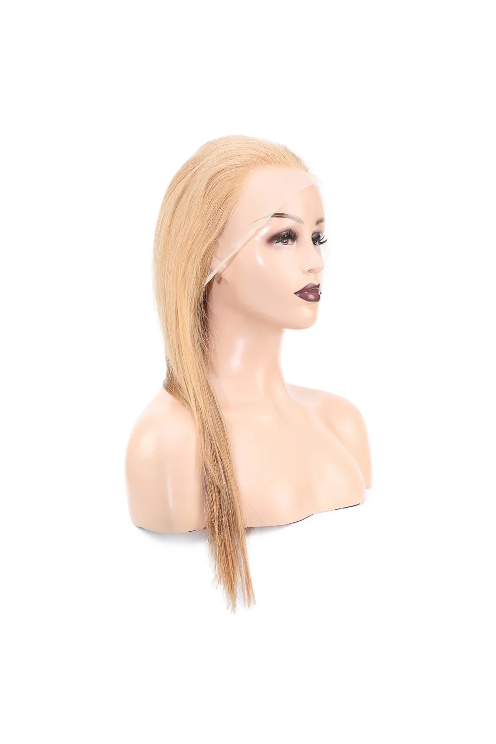 Düz Front Lace Gerçek Tül Peruk - Balköpüğü - 60-65cm