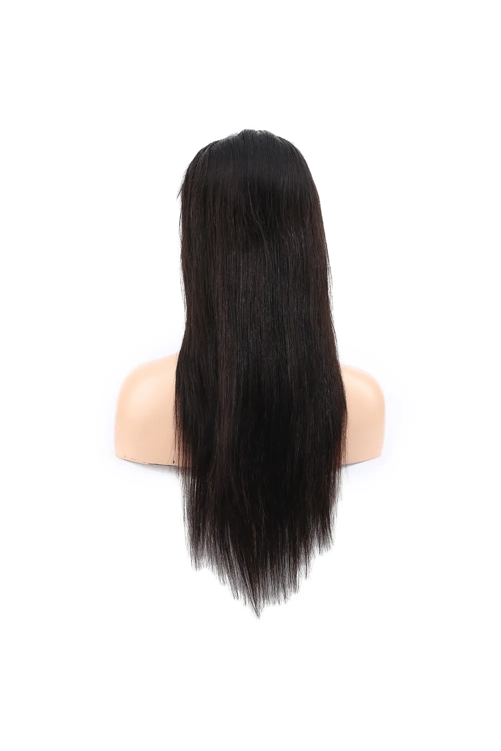 Düz Front Lace Gerçek Tül Peruk - Doğal - 60-65cm
