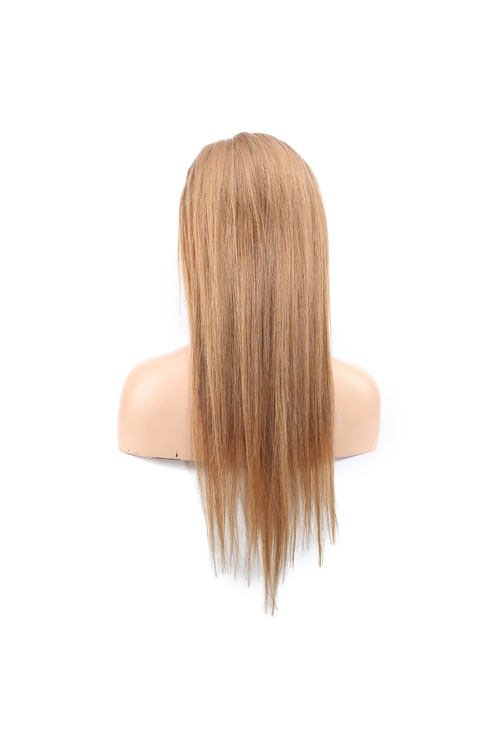 Düz Front Lace Gerçek Tül Peruk - Kumral - 60-65cm