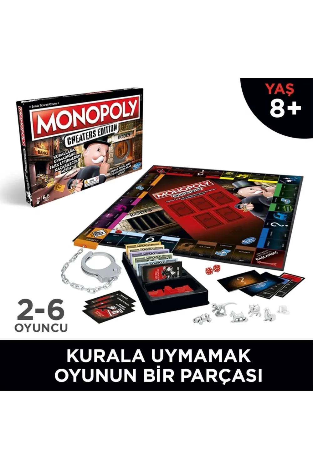 E1871 Hasbro Gaming - Monopoly Cheaters Edition +8 yaş