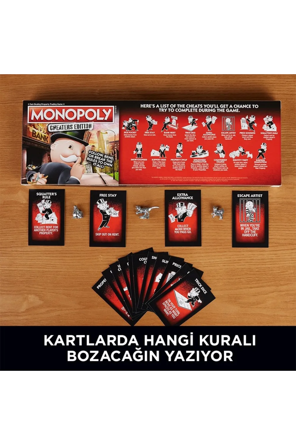E1871 Hasbro Gaming - Monopoly Cheaters Edition +8 yaş