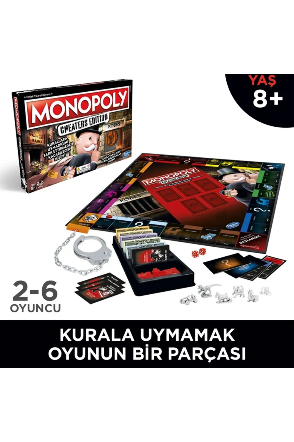 E1871 Hasbro Gaming - Monopoly Cheaters Edition +8 yaş