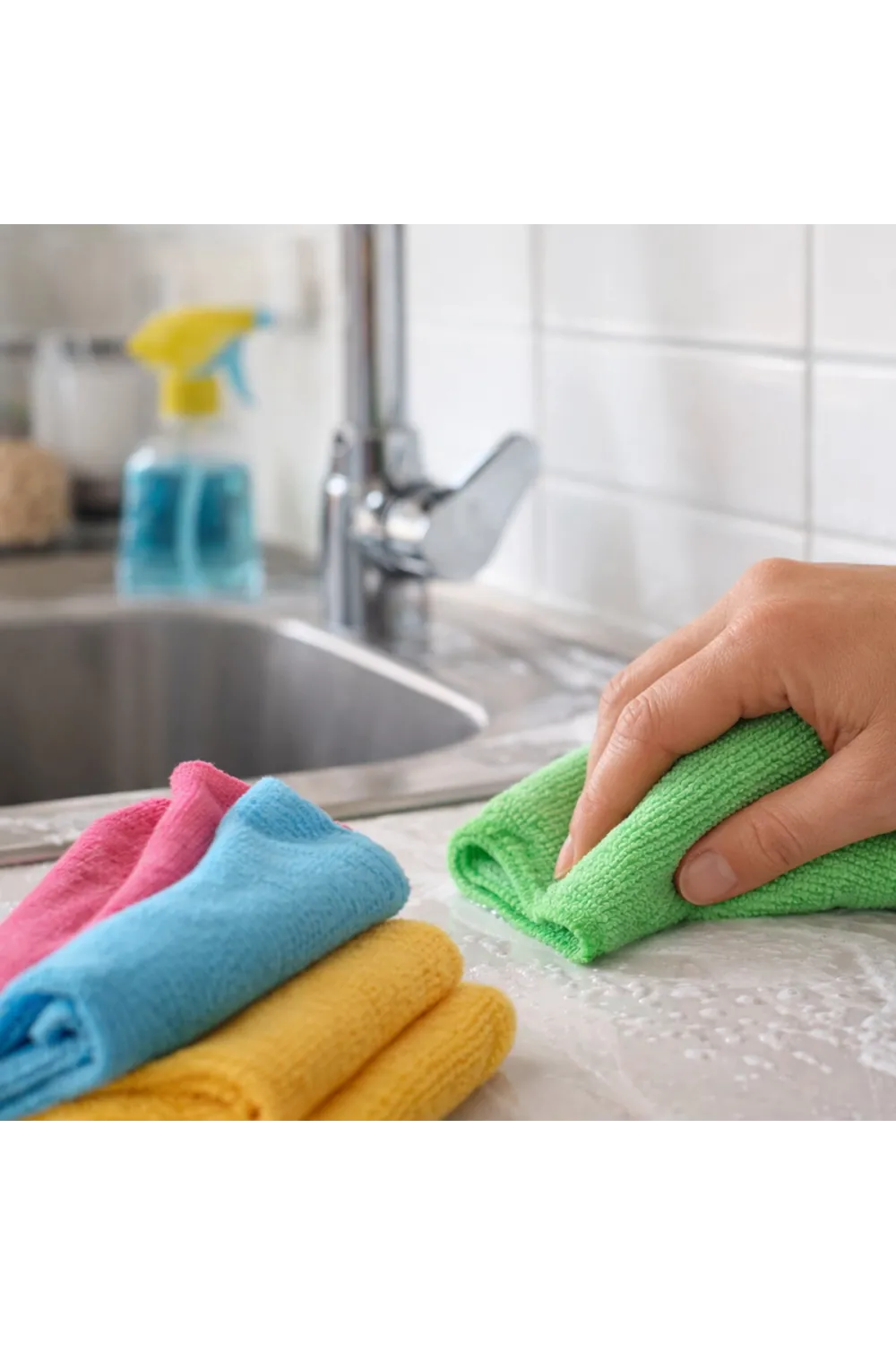 Ece Lıfe Ece-21 4 Pcs Lüx Mikrofiber Dürüm Temizlik Bezi IEG97UK