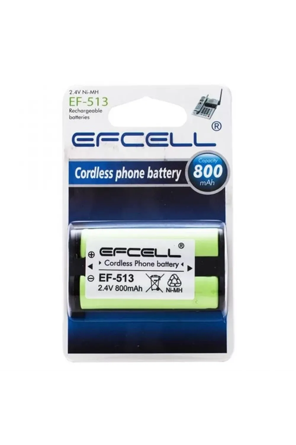 Efcell EF-513 2.4V 800 mAH Pil