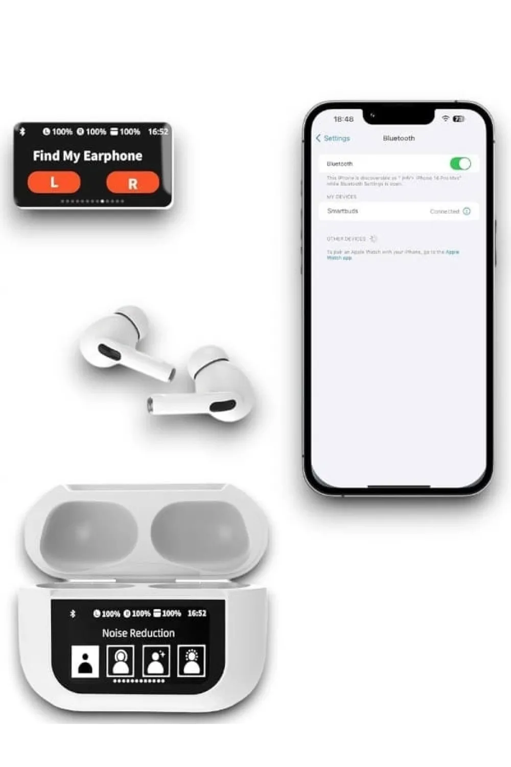 Ekranlı Bluetooth Kulaklık
