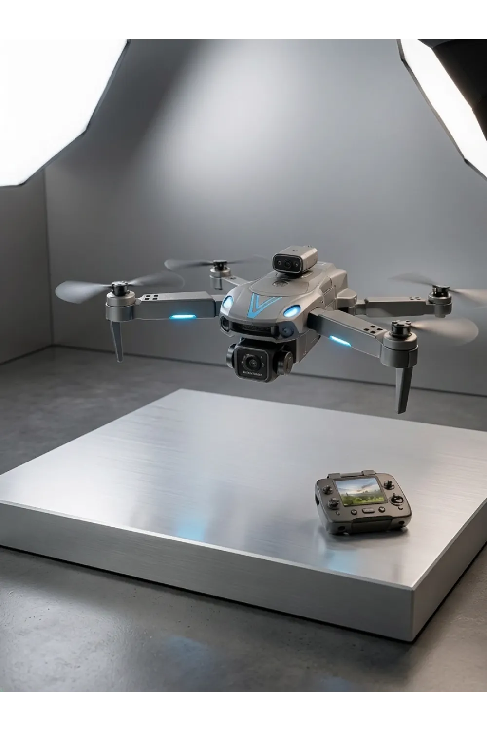 Ekranlı Kumandalı Çift Kameralı Drone İle Havadan Çekim