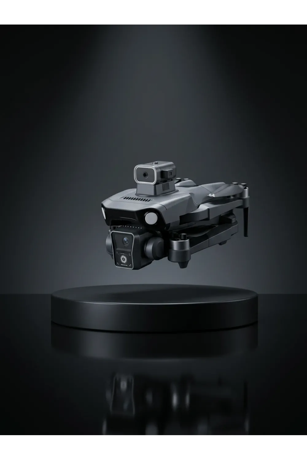 Ekranlı Kumandalı Gps Drone Çift Kameralı Katlanabilir Hava Aracı