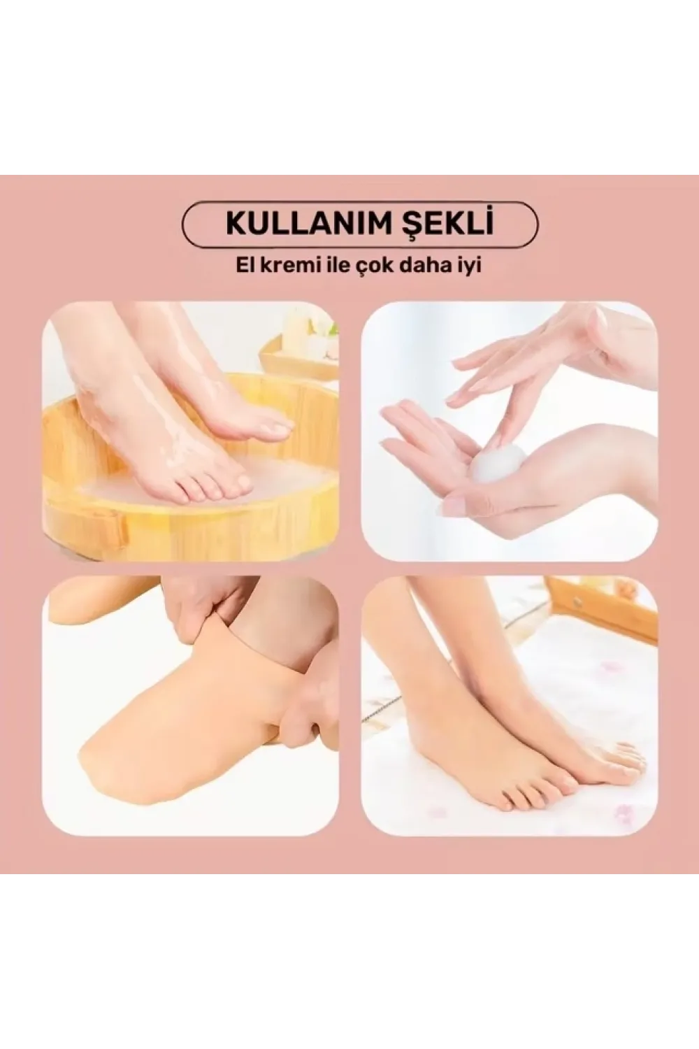 Ekstra Kalın Silikon Jel Ayak Nemlendirici Çorap