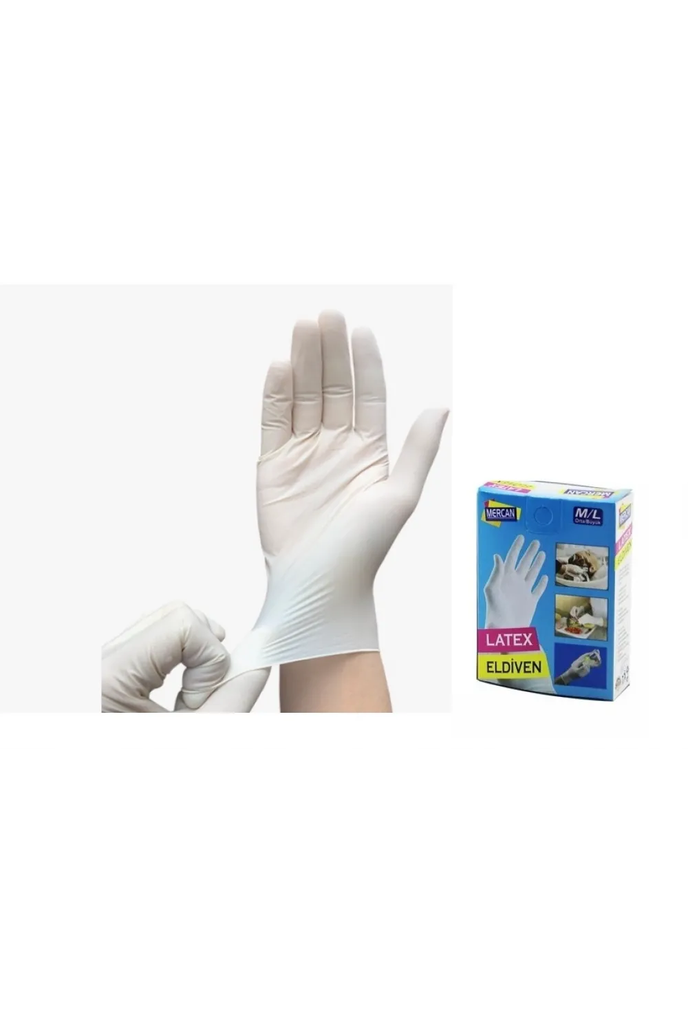 Eldiven Latex Eldiven Muayene Eldiveni S/m 30 Adet