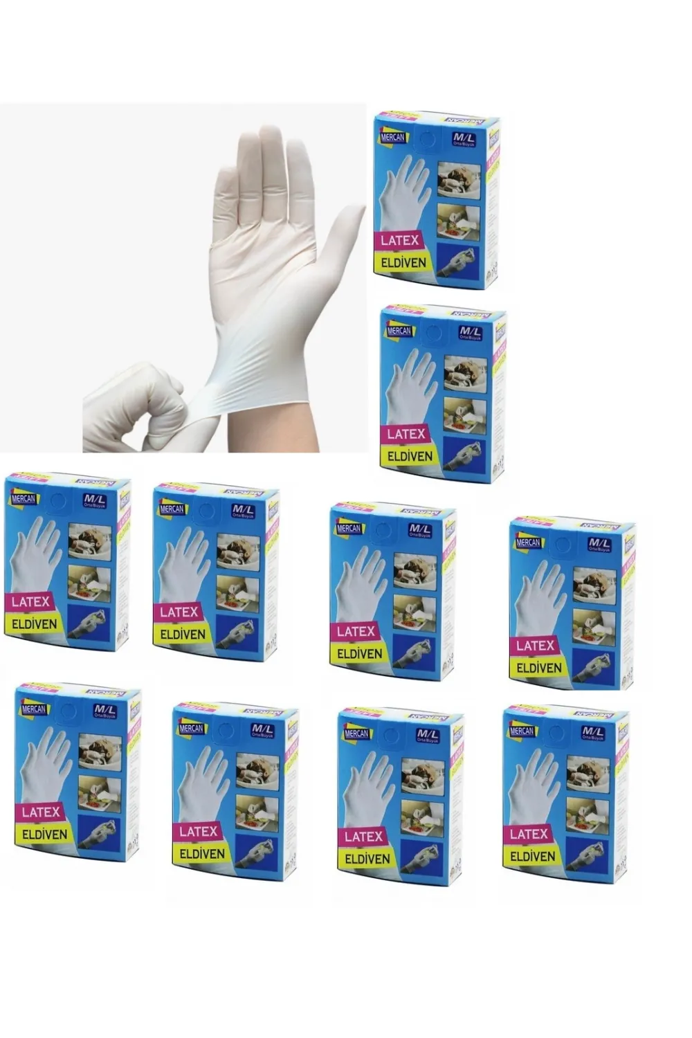 Eldiven Latex Eldiven Muayene Eldiveni S/m 60 Adet