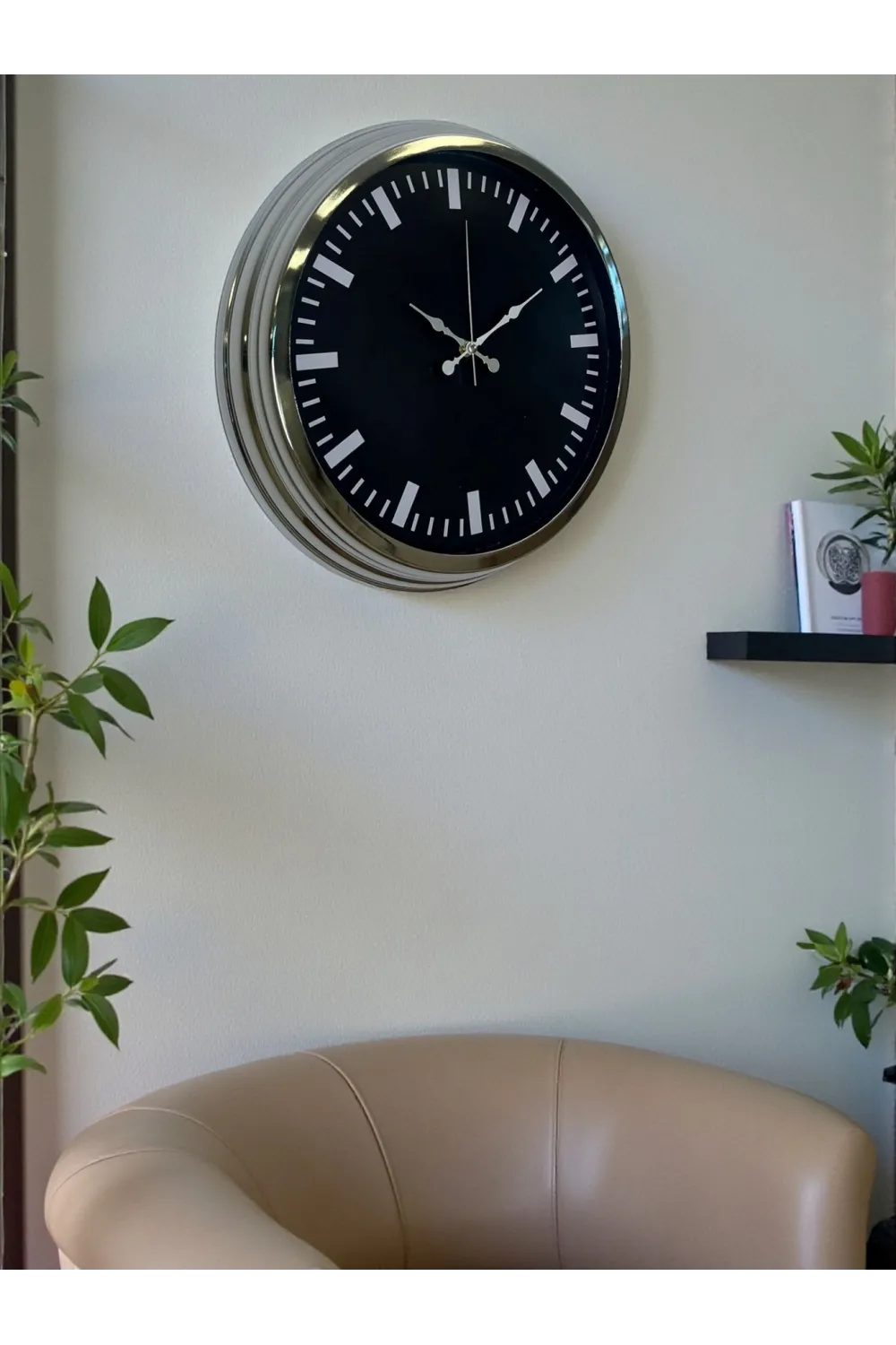 Elegance 40 Cm Metal Dekoratif Duvar Saati