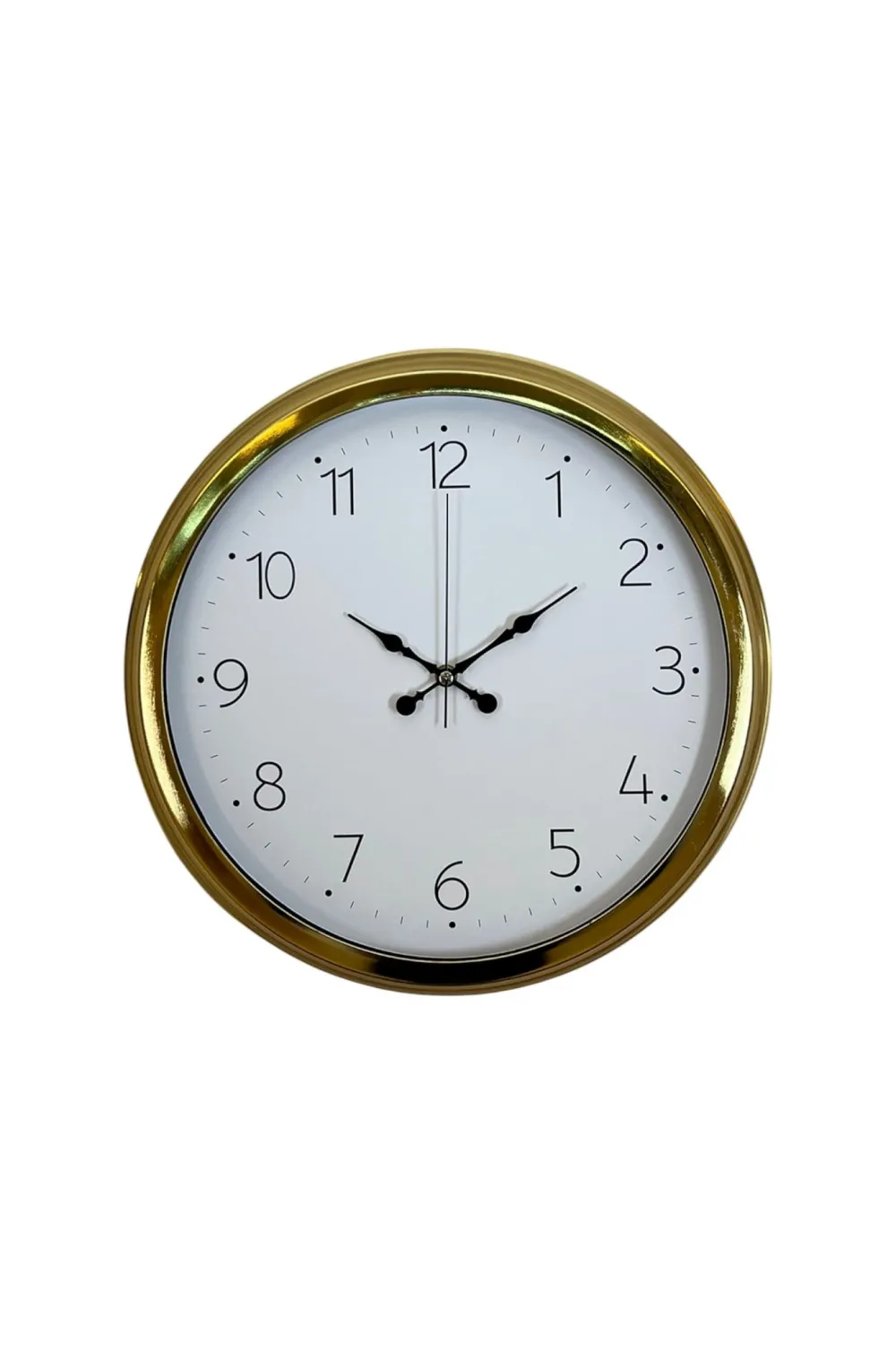 Elegance Gold 40 Cm Metal Dekoratif Tasarım Duvar Saati
