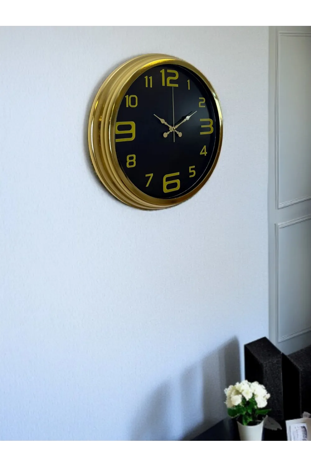 Elegance Gold Luxury 40 Cm Metal Duvar Saati