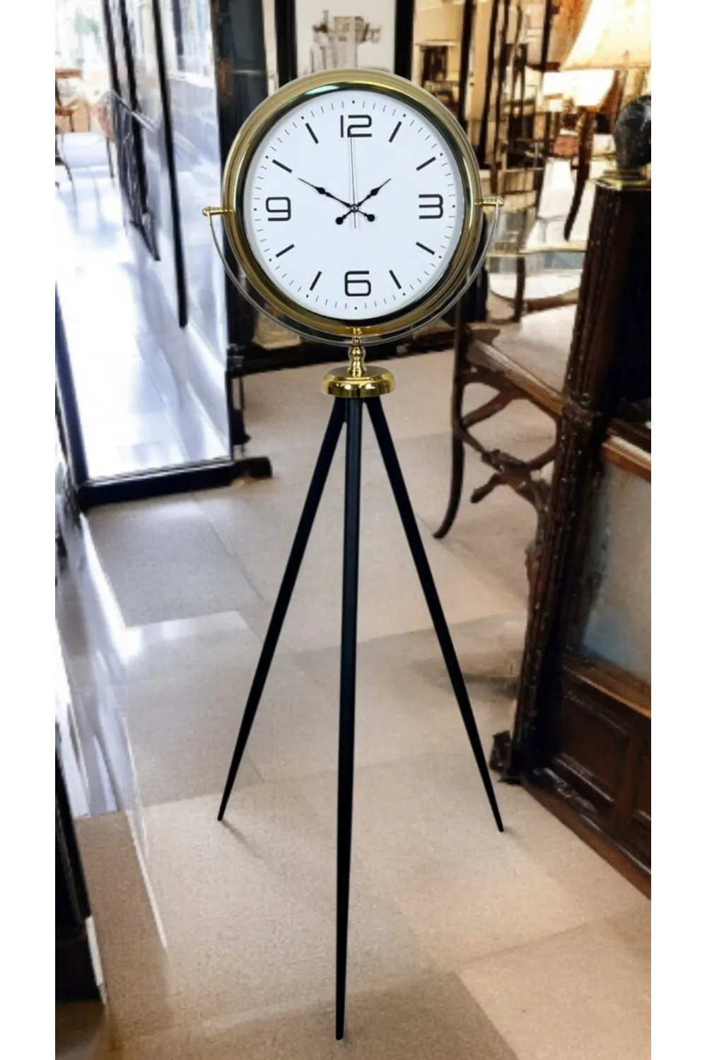 Elegance Gold Tripod Ayaklı Saat