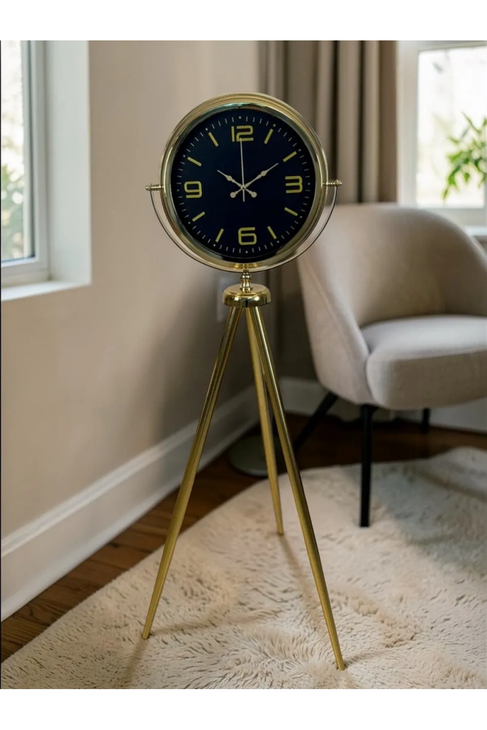 Elegance Tripod Gold Ayaklı Saat