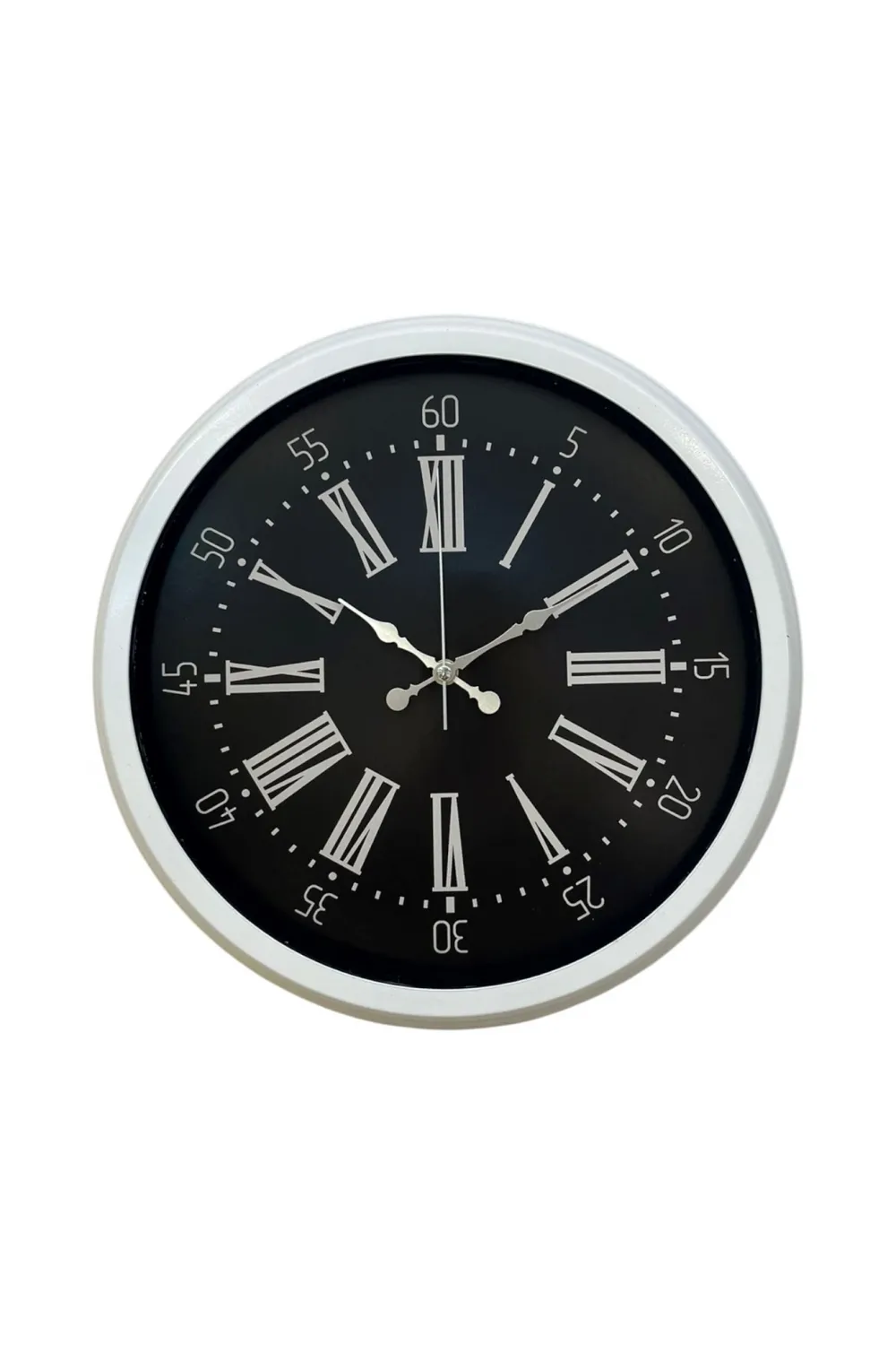Elegance White 40 Cm Metal Duvar Saati