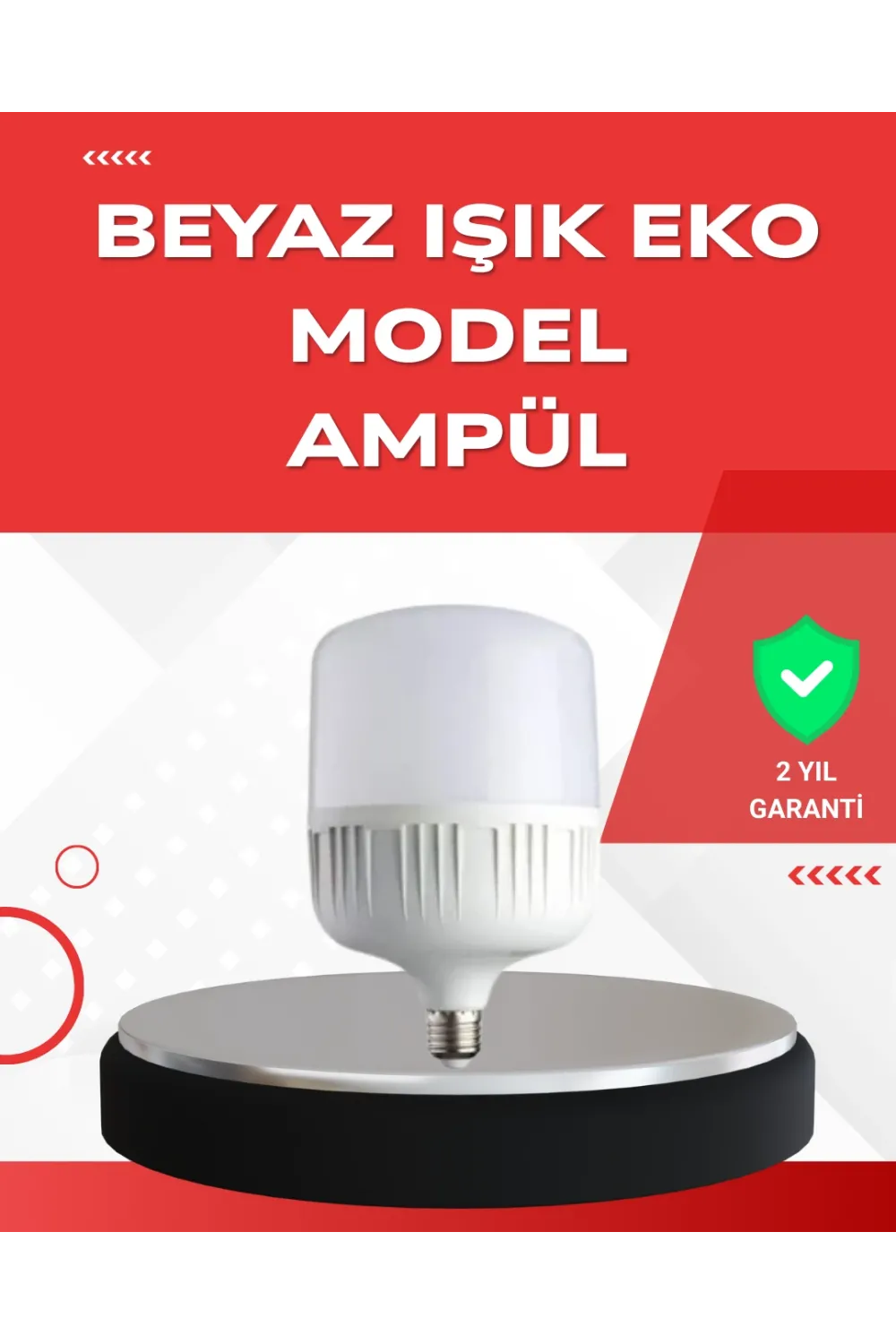 Elektrik Kesintileri İçin Şarjlı Led Ampul 30w E27 Beyaz Işık