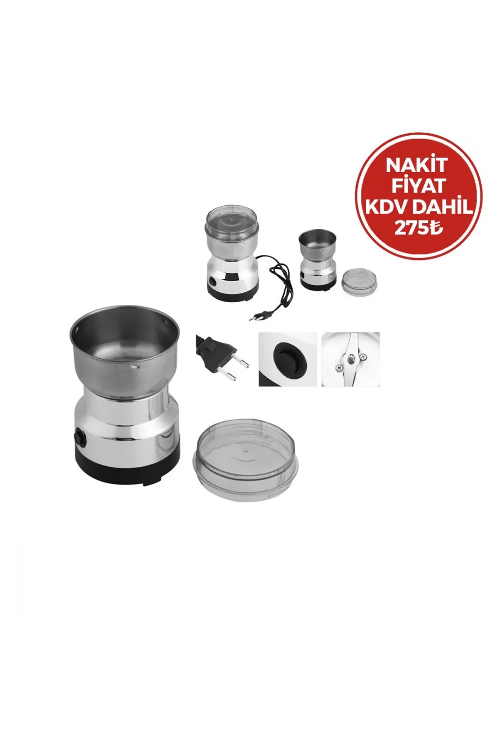 Elektrikli Çelik Öğütücü 200W 50g
