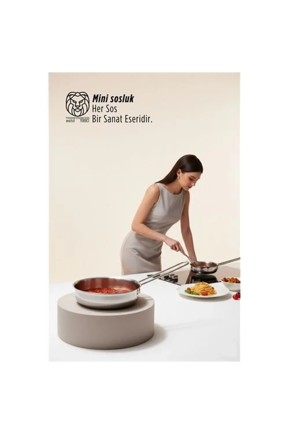 Elena Serisi Professional Paslanmaz Çelik 13 cm Mini Sos ve Porsiyon Tavası 722875