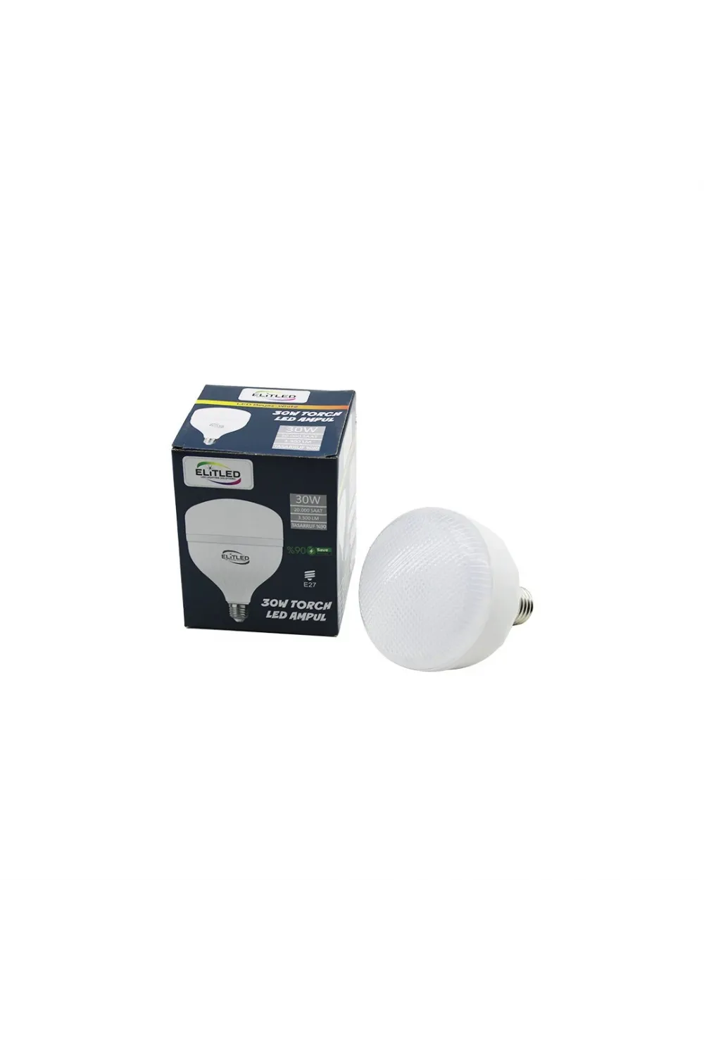 Elitled El-02 12/30 30w Torch Led Bulb Ampul Beyaz - 6400k E27 3300 Lümen 20.000 Saat Ömür