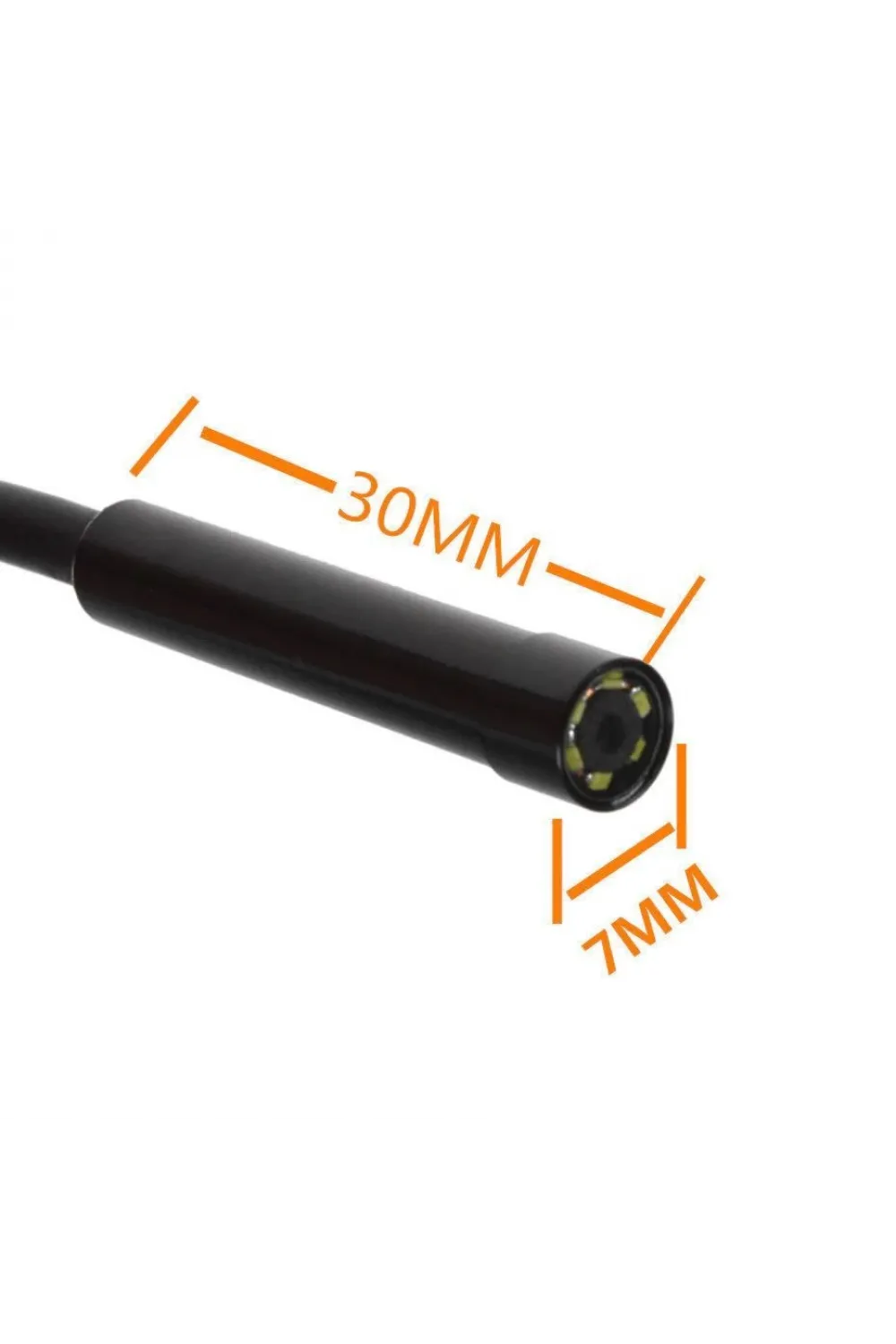 Endoskop 3 In 1 Yılan Kamera Usb Micro Usb Type-c 10m Sert Kablo