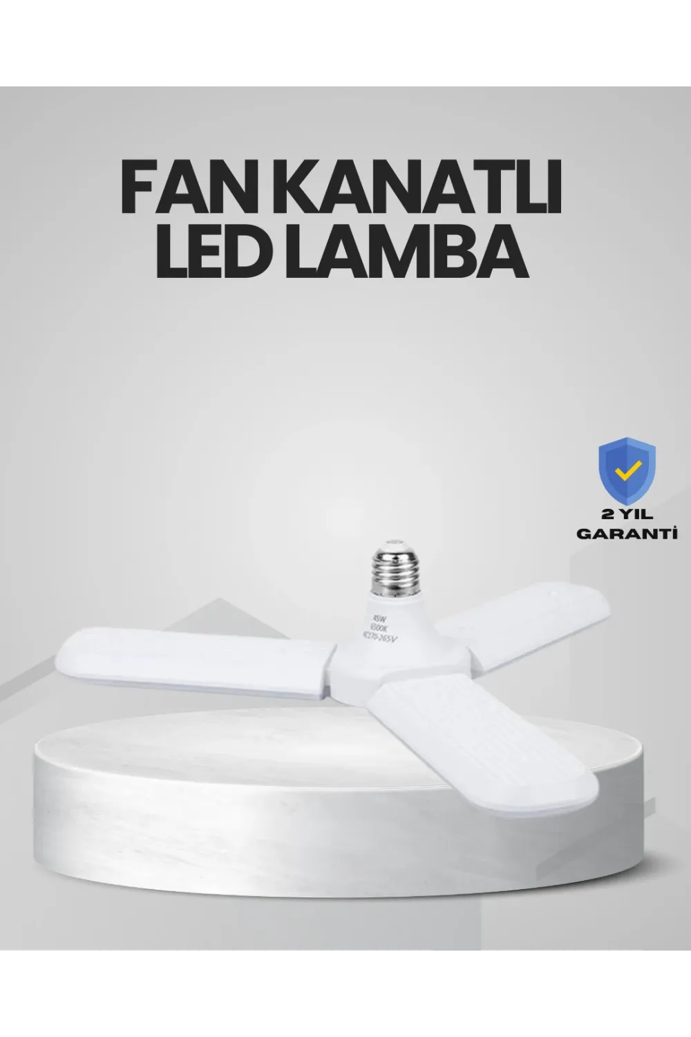 Enerji Tasarruflu Led Ampül 60 Watt 4 Kollu Beyaz Işık