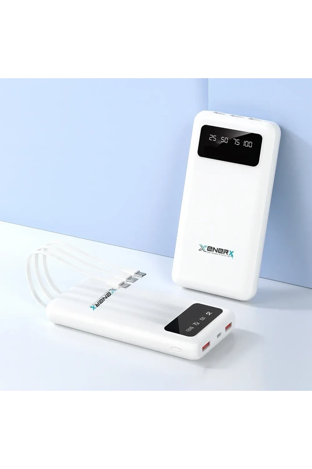 Enerx Enr-p20dc 20000 Mah 2.1 Amper Dahili Kablolu Powerbank Siyah