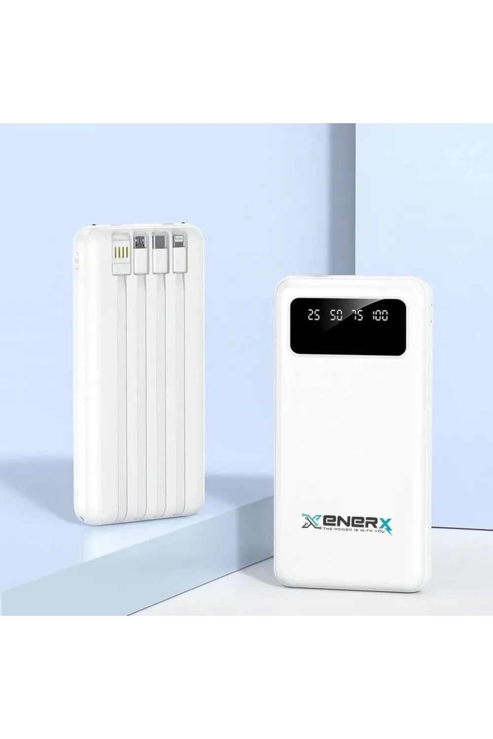 Enerx Enr-p20dc 20000 Mah 2.1 Amper Dahili Kablolu Powerbank Siyah