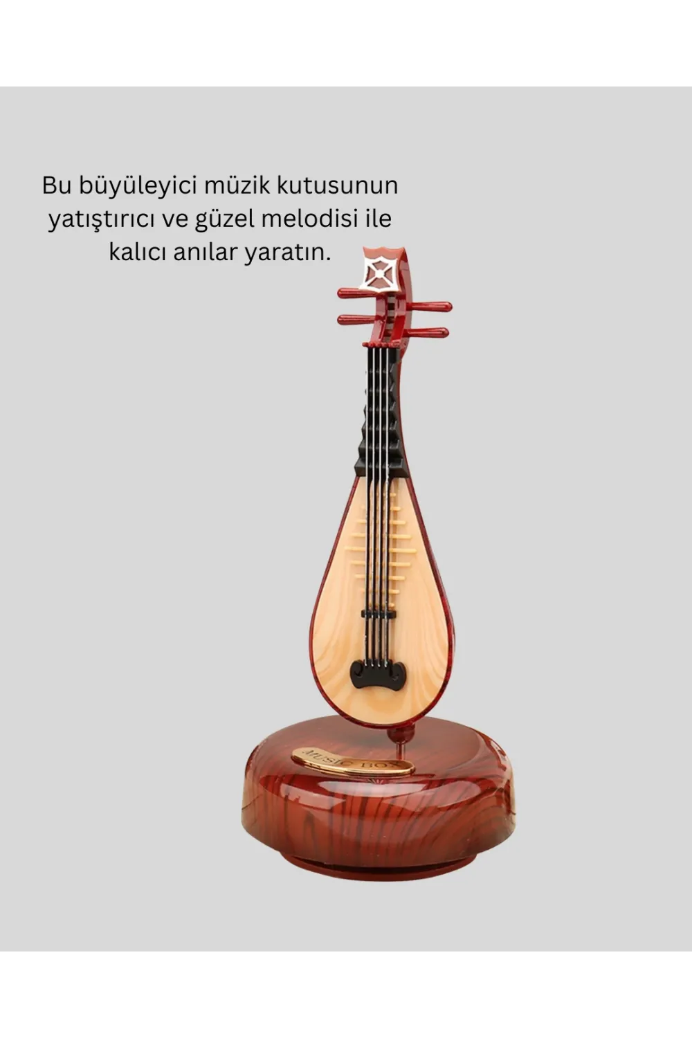 Enstrüman Figürlü Melodi Çalan Dekoratif Müzik Kutusu