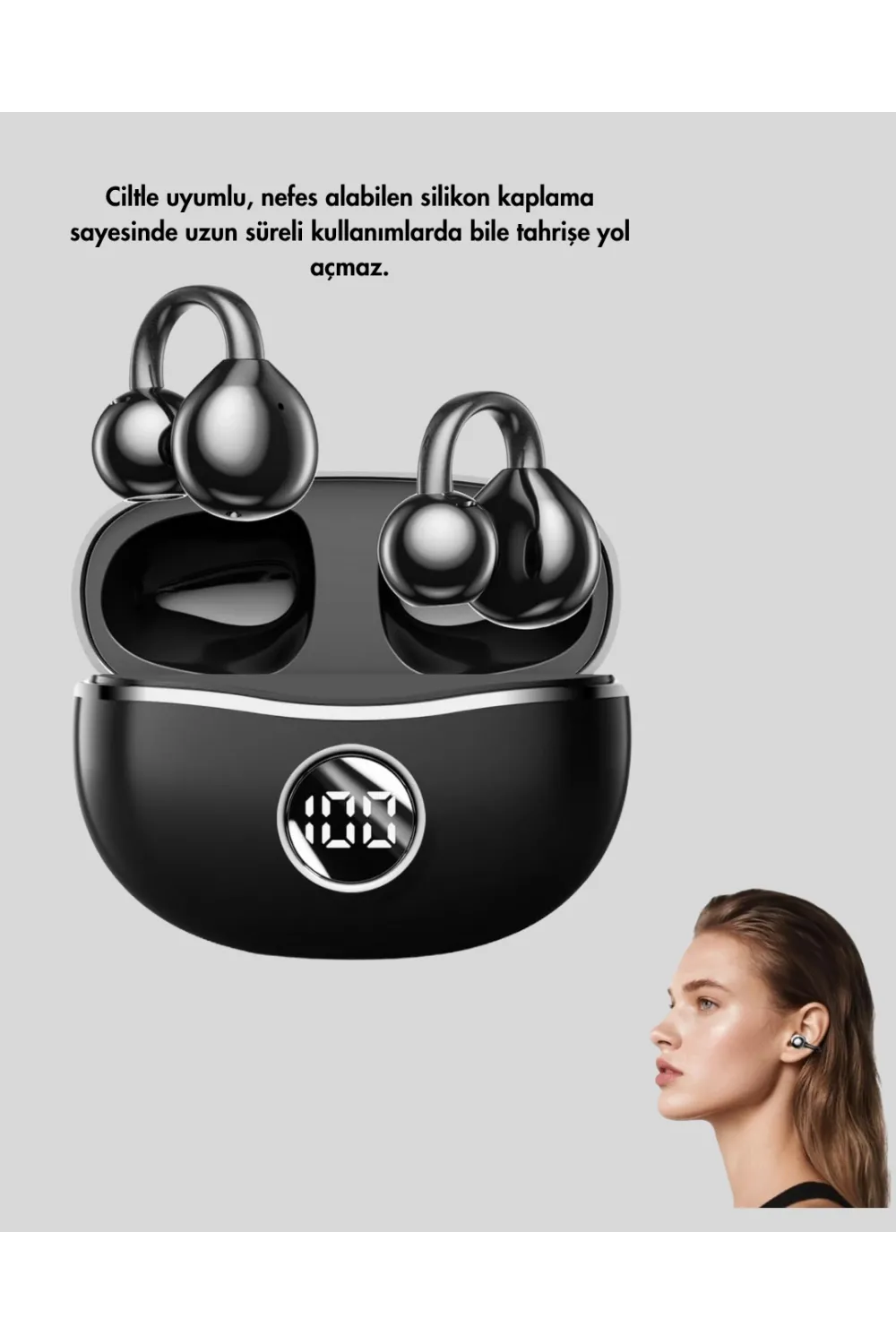 Ergonomik Açık Kulak Bluetooth Kulaklık – Hafif, Şık Ve Düşük Gecikmeli Ses Deneyimi