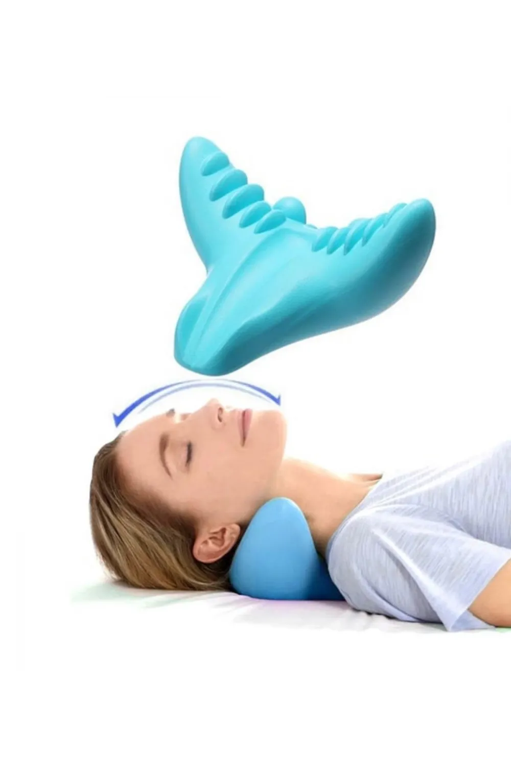 Ergonomik Boyun Masaj Yastığı – Servikal Traksiyon Destekli, Omurilik Ortopedik Yastık