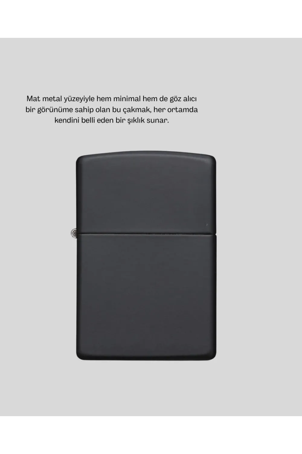 Ergonomik Metal Çakmak Mat Kaplamalı Ve Şık Tasarımlı Aksesuar