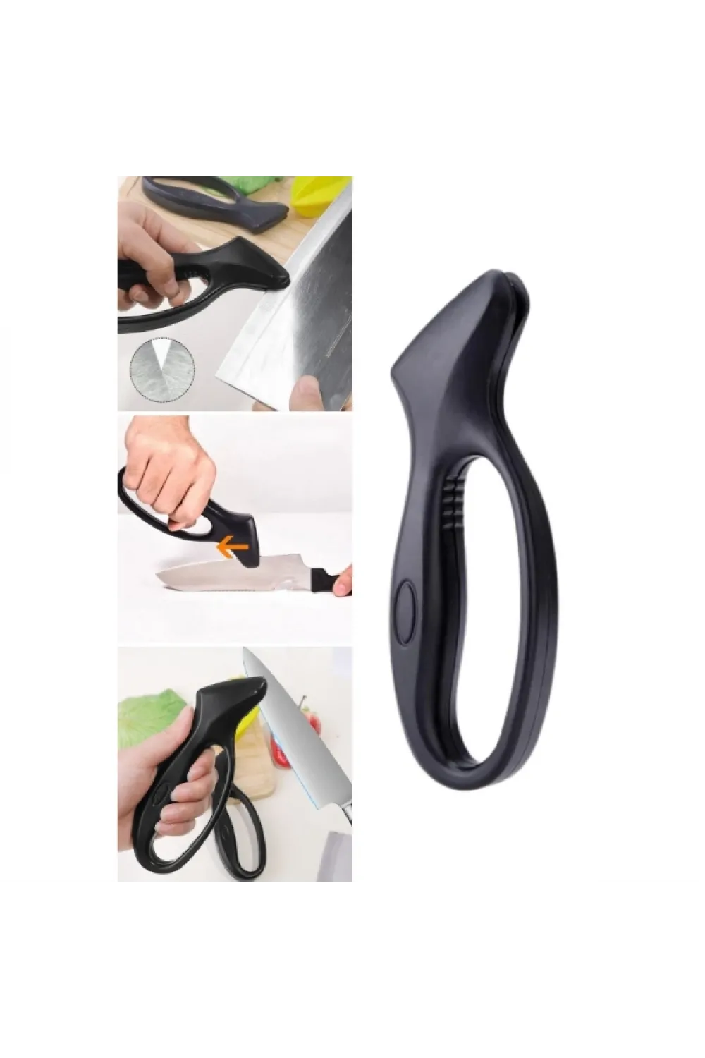Ergonomik Paslanmaz Çelik Manuel Bıçak Bileme Aleti