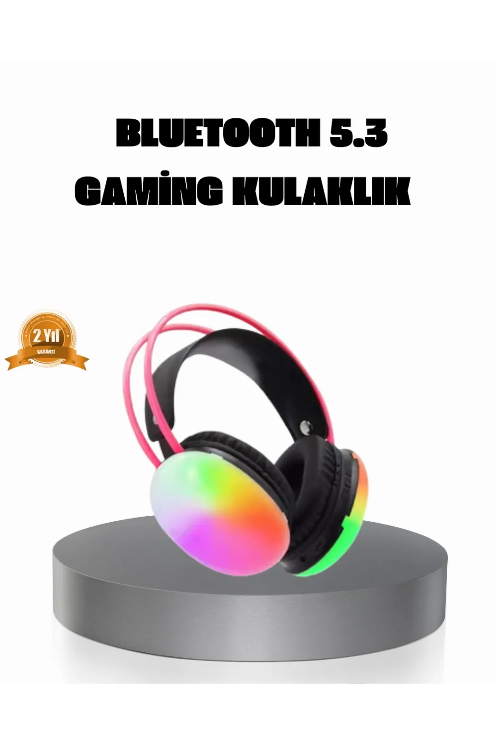 Ergonomik Rgb Bluetooth Kulaklık 3d Ses