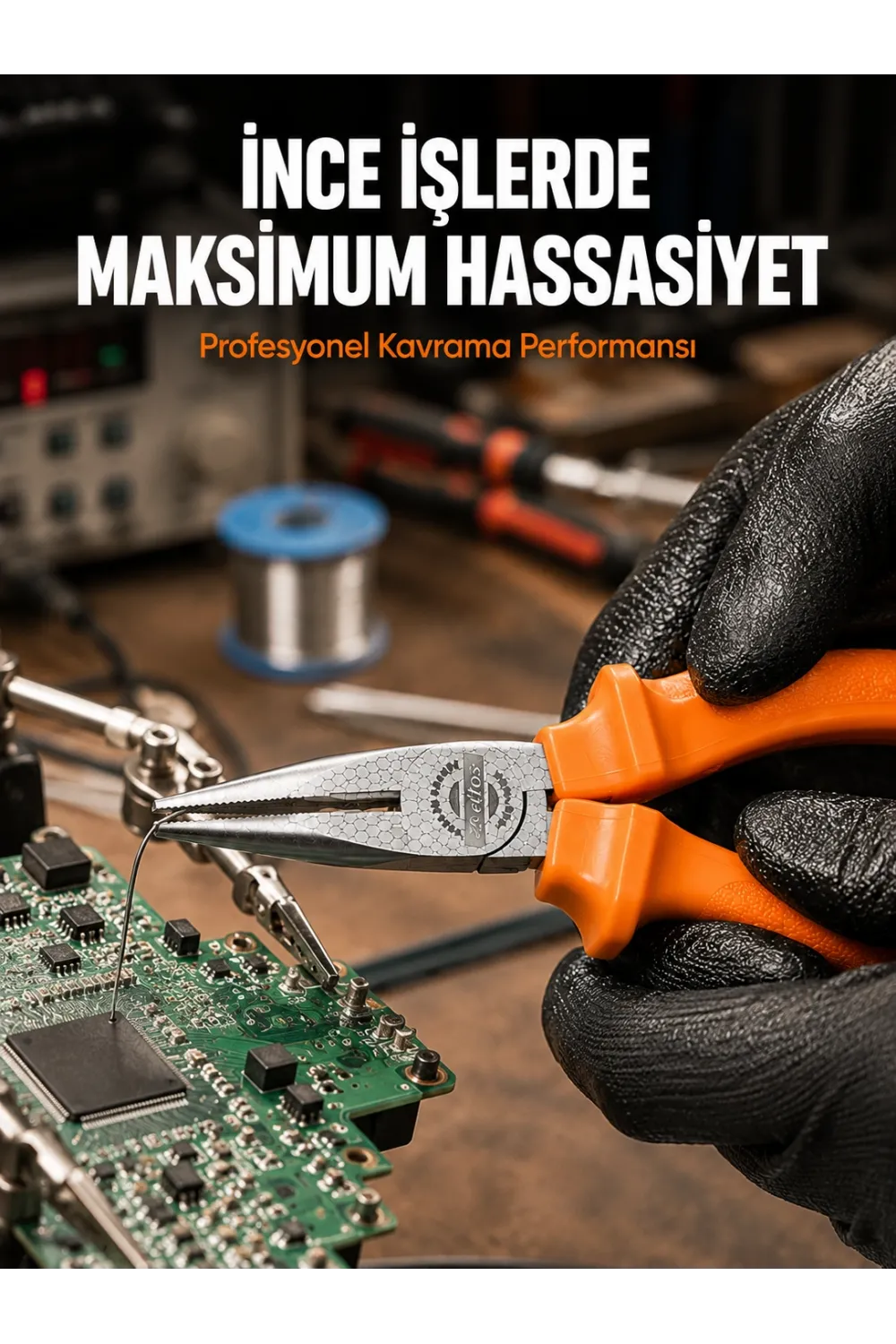 Ergonomik Saplı Profesyonel Kargaburun Dayanıklı Dövme Çelik Gövde