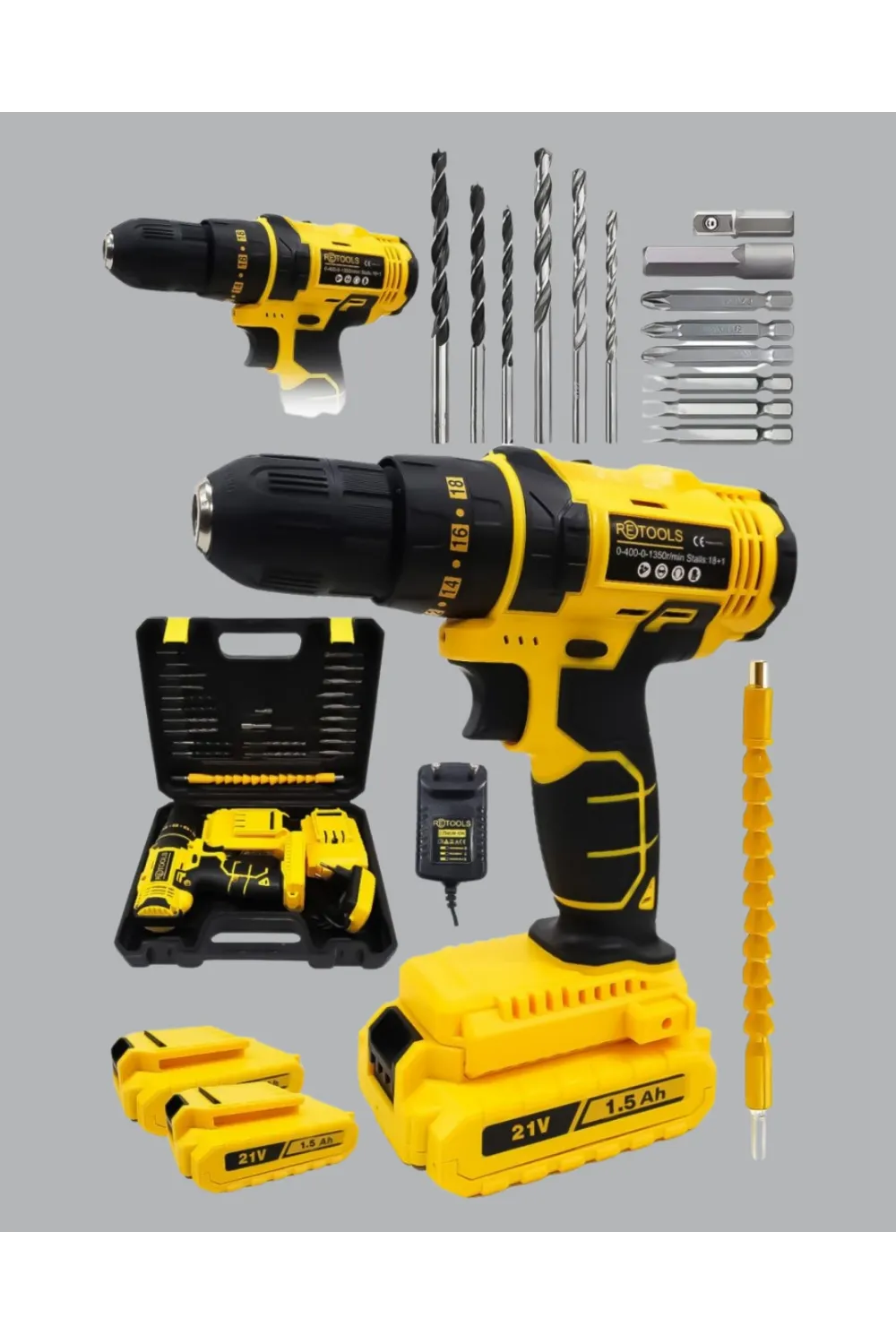 Ergonomik Tasarımlı 12v Matkap | 2 Vitesli, Led Aydınlatmalı Ve Dayanıklı