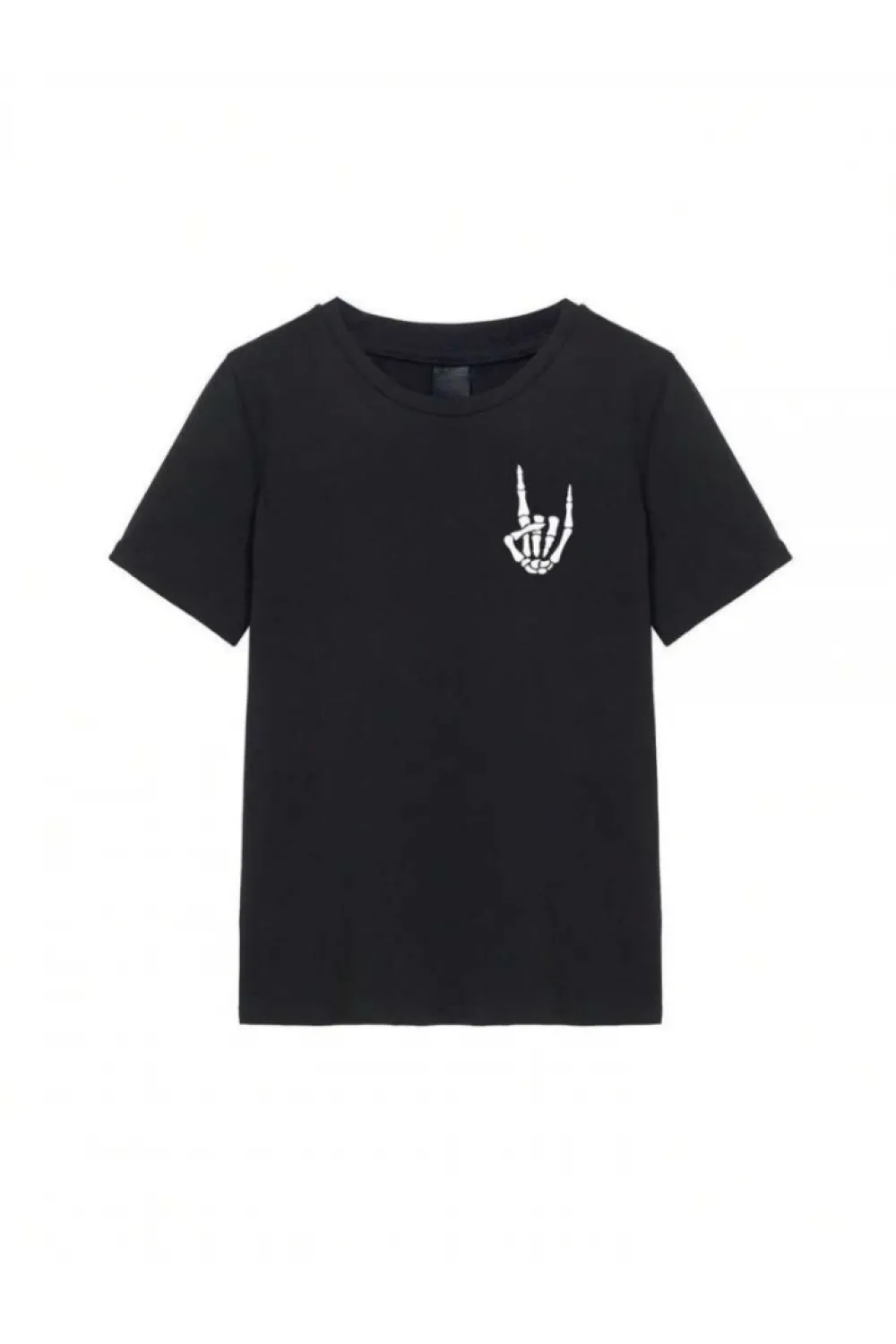 Erkek Baskılı Oversize T-shirt - Siyah